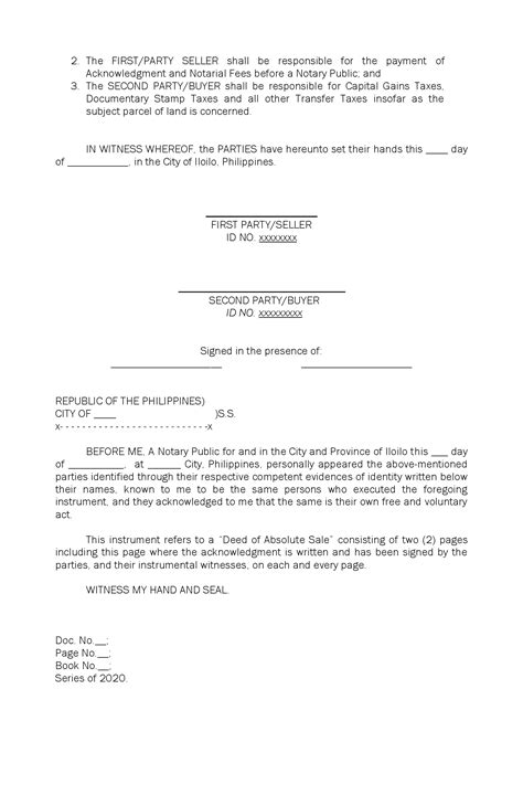 forcing a sale of property in the philippines|Notarizing a Deed of Sale for Property in the Philippines: Costs .